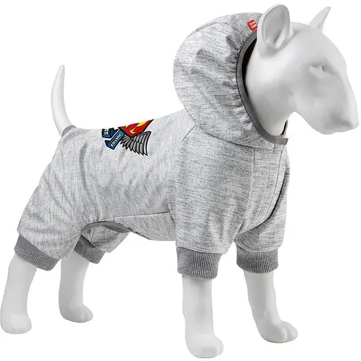 Комбинезон для собак Waudog Clothes фотография Супермен правда справедливость софтшелл L55 B 69-76 см С 46-52 см