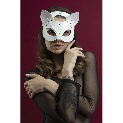 Маска кошечки Feral Feelings - Catwoman Mask, натуральная кожа