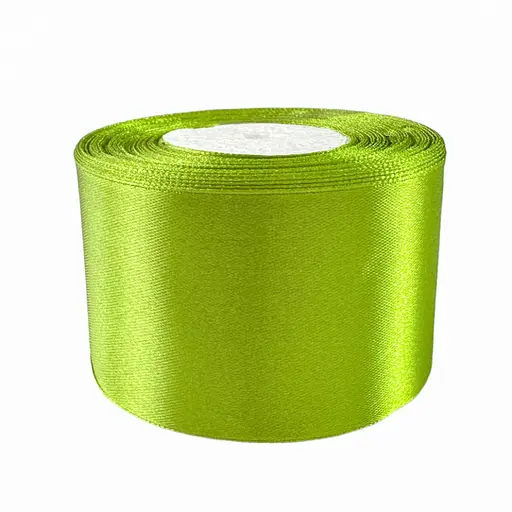 Атласна стрічка для рукоділля Bambi АБ-331, 2,5 см x 23 м, Фісташковий - фото 1