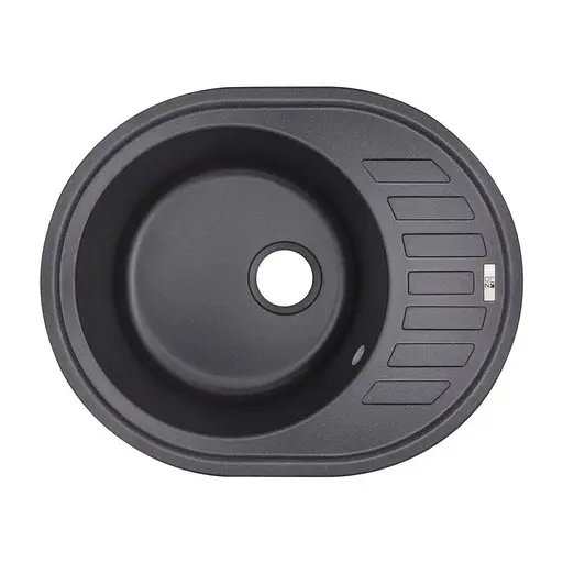 Кухонна мийка Lidz 620x500/200 BLA-03 (LIDZBLA03615500200), Чорний - фото 1