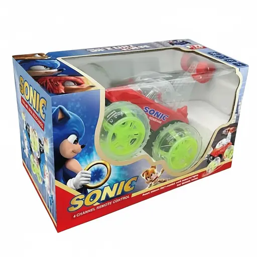 Радіокерована машина-перевертиш 9802 M-SO-01, трюкова, з яскравим підсвічуванням та музикою, вбудований акумулятор, Синя - фото 2