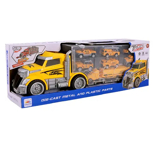 Дитячий трейлер з машинками LH638, 6 машинок - фото 3