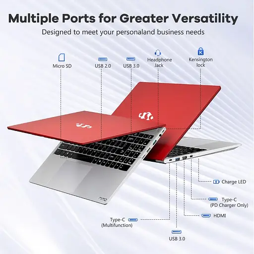 Ноутбук NIMO N156 i5-12450H/32GB/1TB Red [137456] - фото 3