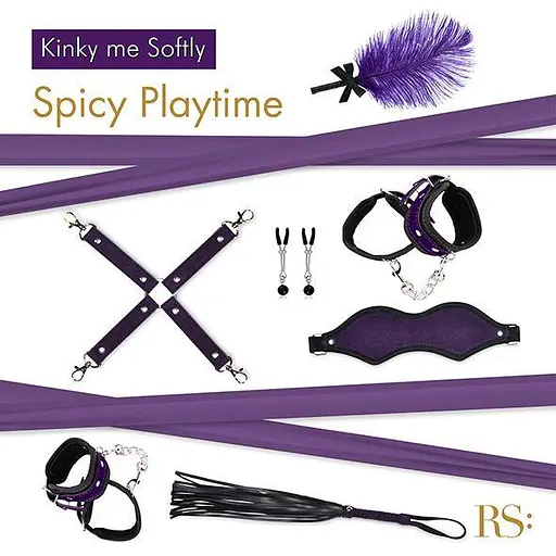 Подарочный набор для BDSM RIANNE S - Kinky Me Softly Purple: 8 предметов для удовольствия - фото 2