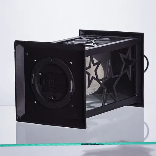 Ліхтар новорічний декоративний 14×14×30 см підвісний з LED підсвічуванням Чорний CR-3-2 Yiwu - фото 6