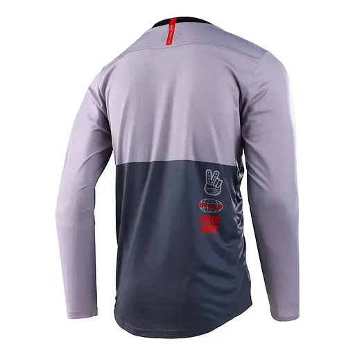 Велоджерсі Troy Lee Designs Flowline LS Jersey Scripter Charcoal M (1106-346916003) - фото 2