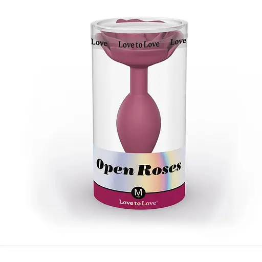 Силиконовая анальная пробка Love To Love Open Roses M Size - Plum Star - фото 5