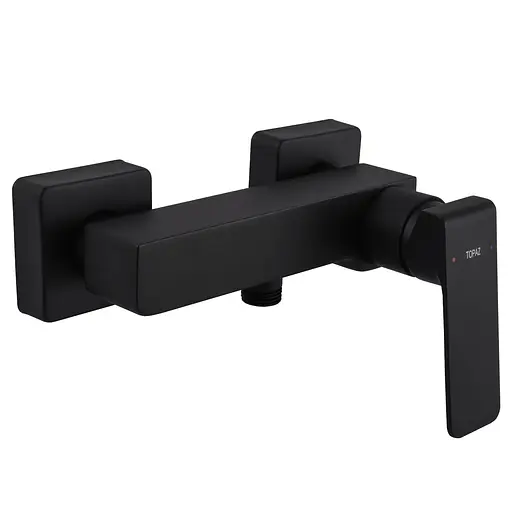 Змішувач для душа TOPAZ ODISS TO 08718-H52-BB чорний матовий комплект для ванної кімнати з душовою лійкою - фото 1