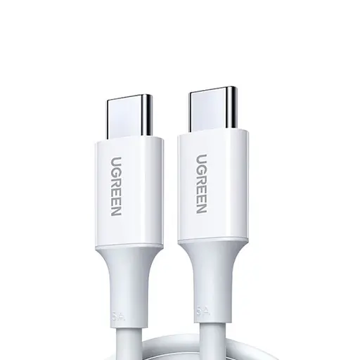 Кабель для быстрой зарядки Ugreen US300 Type-C to Type-C 5A 100 Вт 1 метр белый (60551) - фото 1