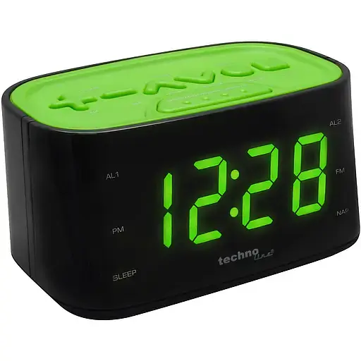 Часы настольные с радио Technoline WT465 Black/Green (WT465 grun) - фото 2