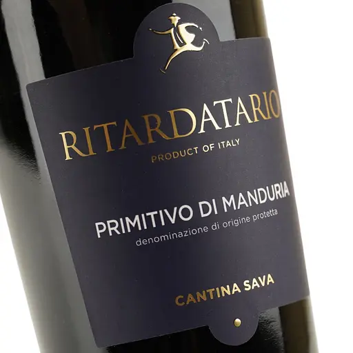 Вино Cantina Sava Ritardario Primitivo Di Manduria DOP  червоне сухе 14% 0.75 л - фото 5