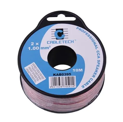 Кабель акустичний 2x1 мм Cabletech KAB-0395 CCA 10 м