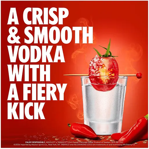 Горілка Absolut Tabasco ароматизована 38% (2 шт. x 0.7 л) - фото 4