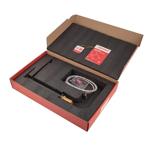 Змішувач для умивальника Koer KB-11028-05 високий KR5294 Чорний матовий - фото 2