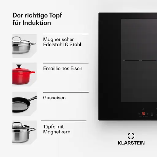 Индукционная варочная поверхность Klarstein Delicatessa 70 Flex (10045602) - фото 2