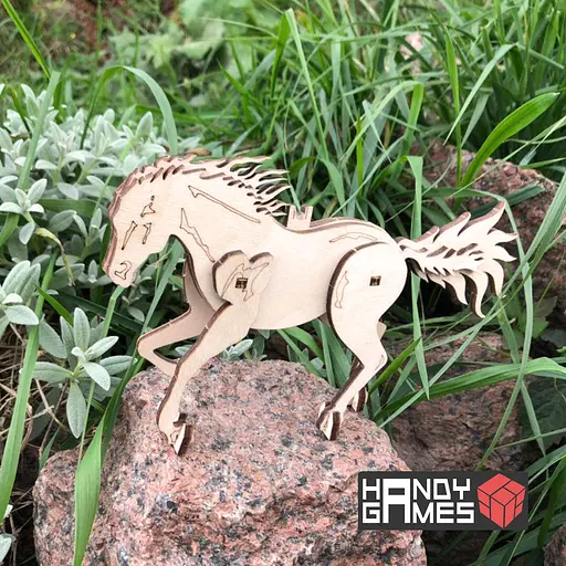 Дерев'яний конструктор Скакун 9 деталей - фото 2