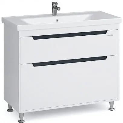 Тумба підлогова Sanwerk Грета 100 Білий з умивальником Сава (MV0000909) Білий - фото 1