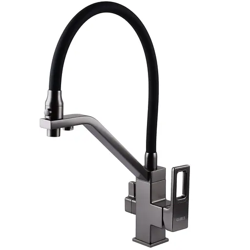 Смеситель для кухни под осмос Globus Lux Lazer GLLR-0900-11-01 Графит - фото 1