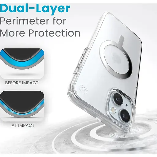 Оригінальний протиударний чохол Speck Presidio Clear MagSafe для Iphone 14 Plus/15 Plus (6.7") 150565-3240 - фото 5