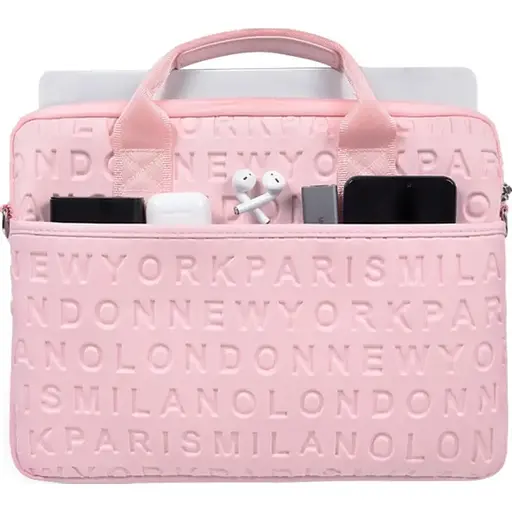 Сумка для ноутбука Wiwu Cosmo Laptop Slim Bag 13.3 розовый - фото 2