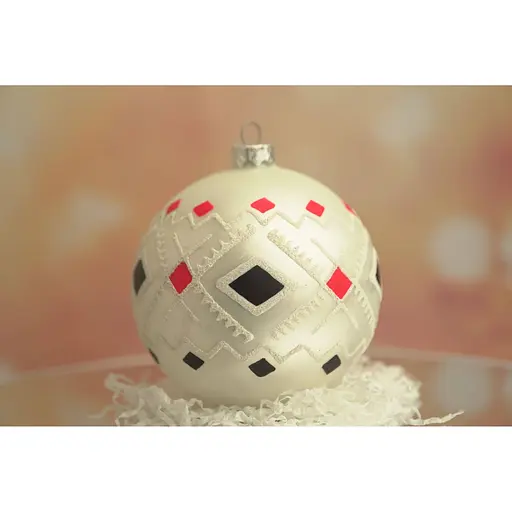 Набір ялинкових прикрас Різдвяні історії Код нації: Чернігівщина 3 кулі скло (4820001154863) - фото 6