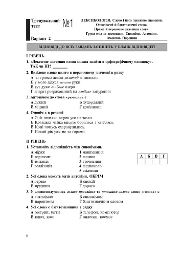 Українська мова. 5 клас. Тести для поточного та підсумкового (тематичного) оцінювання (за модельною програмою Голуб Н.Б. та ін.) - фото 5