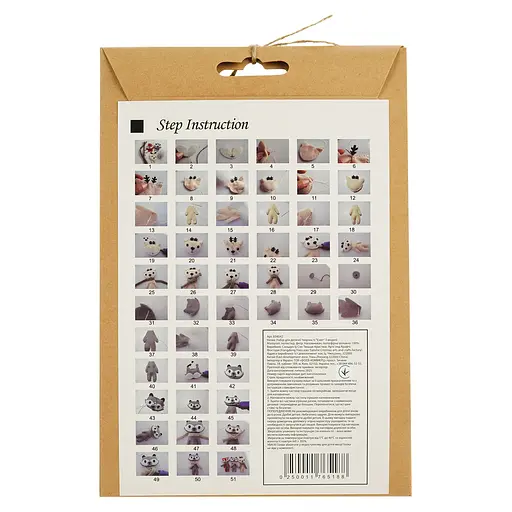 Набор для детского творчества Excelong Manufacturing Енот 3 модели  - фото 3