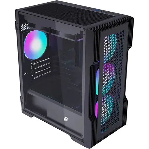 Корпус 1stPlayer T3-BK-4F1 Black [134427]