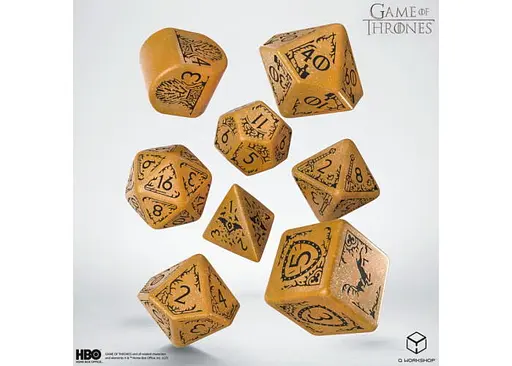 Набор кубиков Game of Thrones. Baratheon Dice Set , 7 шт. (GOT/00190166/2025/4/A) - фото 2