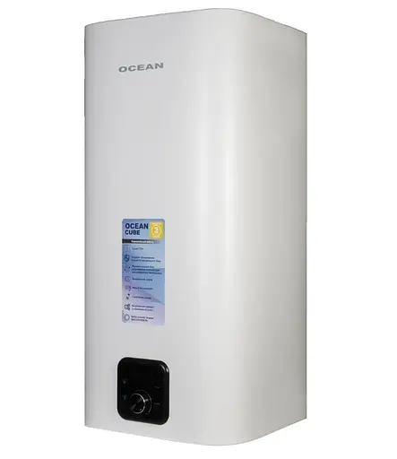 Водонагреватель Ocean CUBE 50 Л, 2 кВт, сухой, вертикальный, прямоугольный, белый (RZF50D-4 ET+DT) - фото 3
