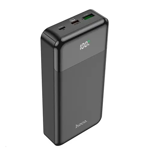 Зовнішній акумулятор HOCO J102A Cool figure PD20W+QC3.0 power bank(20000mAh) Black - фото 1