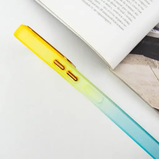 Чехол Epik TPU+PC Fresh sip series для Xiaomi Redmi 12 Бирюзовый / Оранжевый - фото 3