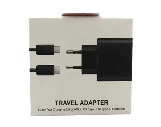 Зарядка для пристрою Adapter PRC 9176 потужність 45 Вт 5А + кабель Type-C USB швидкий заряд чорний - фото 8