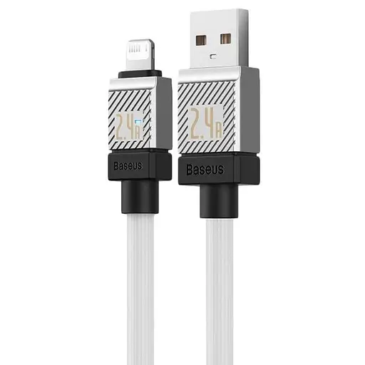 Кабель Baseus CoolPlay Series USB - Lightning 1 метр (CAKW000402) белый - фото 1