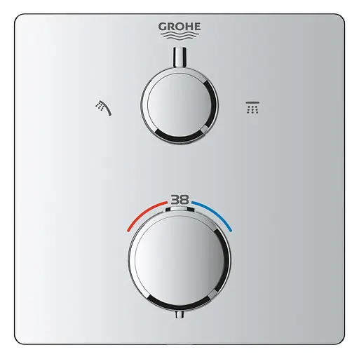 Душева система прихованого монтажу Grohe Grohtherm із Rainshower Mono 310 Cube 34870000, Хром - фото 5