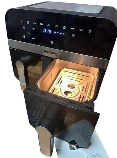 Аэрофритюрница безмасляная Rainberg RB-2290 на 2 контейнера по 6.5л с сенсорным управлением 4200Вт - фото 8
