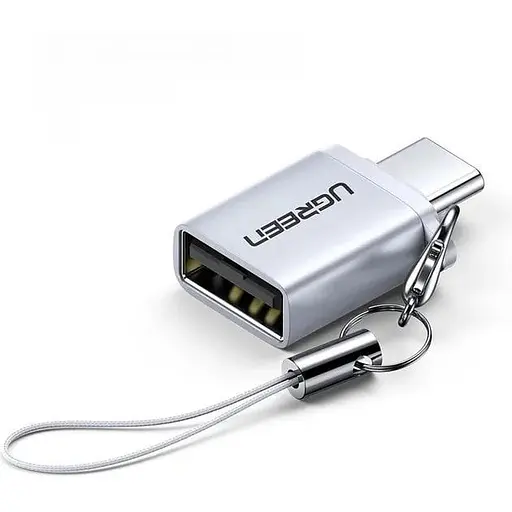 Адаптер переходник Ugreen US270 OTG Type-C USB 3.0 (50283) серебристый