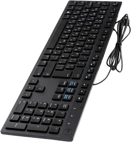 Клавіатура Dell KB216 Multimedia Black (580-AHHE)