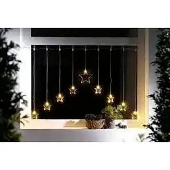 Светодиодная гирлянда штора Melinera curtains Звезды 9 шт