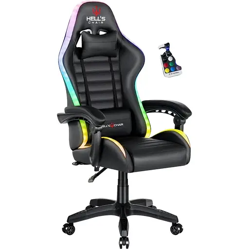 Компьютерное кресло Hell's HC-1003 Led RGB Black