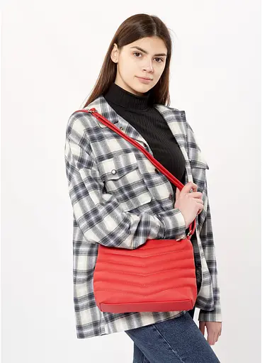 Сумка кросбоди Sambag Rose LRN красный 25 х 20 см (94180017) - фото 3