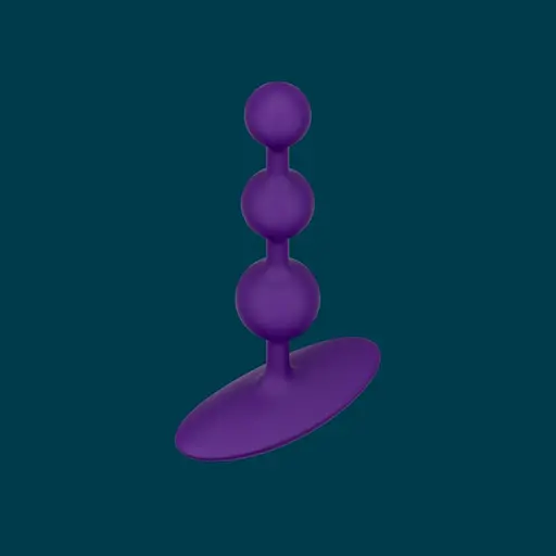 Анальные шарики Romp Amp, 13.5 см (фиолетовый) - фото 2