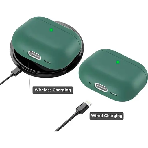 Чехол AhaStyle Ultra-Thin Colorful Silicone Case для Apple AirPods 4 Midnight Green (CP-WG172-PG) [133828] - фото 3