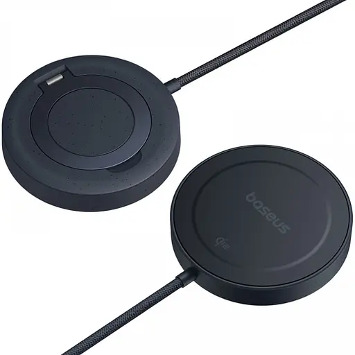 Бездротовий зарядний пристрій Baseus Simple Mini4 15W Explorer Edition Cosmic Black (P10273300121-02) [151033] - фото 3