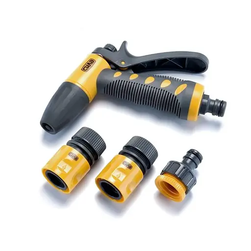 Набор для полива Premium Pro пистолет-распылитель/коннекторы 1/2" адаптер 1/2"+3/4" 30412 - фото 1