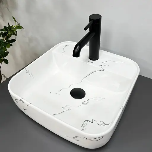 Умивальник VBI Ragusa S marmo накладний VBI-014502, Мармур - фото 1