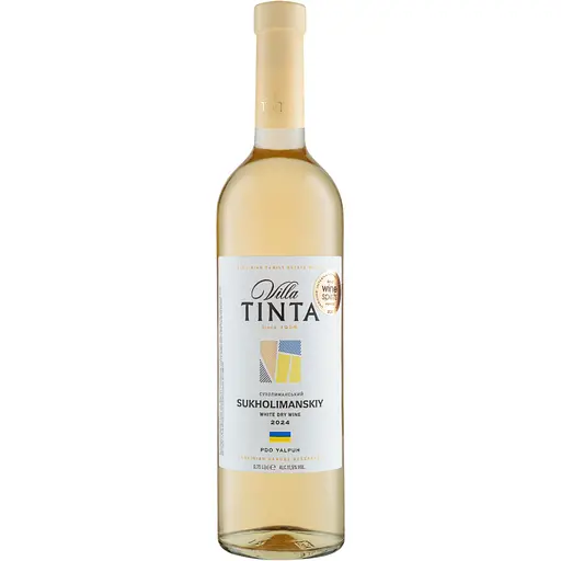 Вино Villa Tinta Sukholimanskiy, белое, сухое, 12%, 0,75 л (8000018914808)