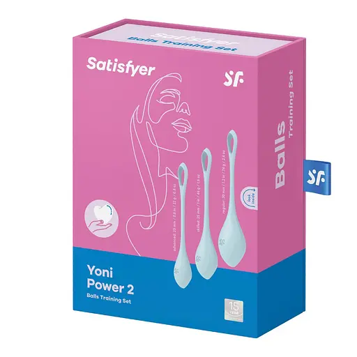 Вагинальные ширики Satisfyer Yoni Power 2, 13.5 см, голубой - фото 3