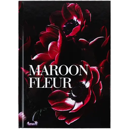 Книга записная Axent Maroon fleur А5 в клеточку 96 листов (8459-1-A)