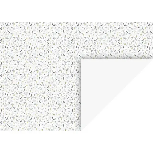 Папір з малюнком "Гілочки" Білий односторонній 21х29,7см 300г/м2 Heyda